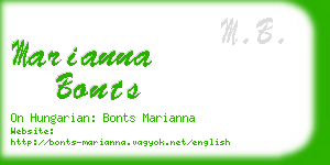 marianna bonts business card